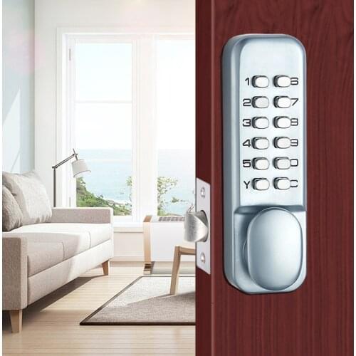 Keypad Door Lock Electronic Keyless Entry by Password Code Combination Office Home Security Alarm Door Lock