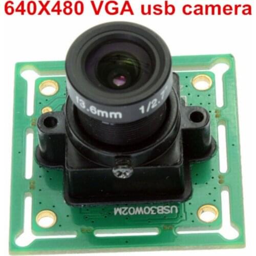 ELP 0.3mp 640X480 VGA MJPEG YUY2 CCTV OV 7725 CMOS 30W free driver digital USB PC Board Camera module for Win7 Win8 Win10