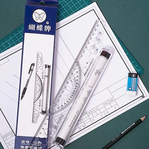 30cm parallel ruler, drawing roller balance ruler, multi-purpose drawing design rolling translation ruler