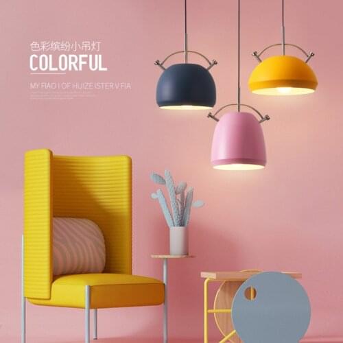 Macarone chandelier restaurant corridor balcony bedroom study living room aluminum Nordic dining table Chandelier