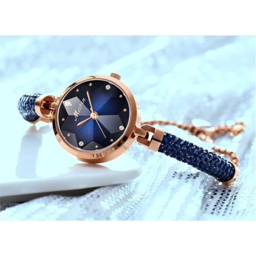 Fastion ladies MEIBIN Live With The Same Authentic Bracelet Crystal Watch Ladies Quartz Waterproof
