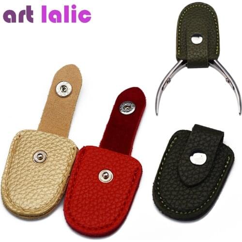 1PC Nipper Cover Protective Sleeve Nail Cuticle Scissors Manicure Pedicure Tools kits Dead Cuticle French Trimmer Leather
