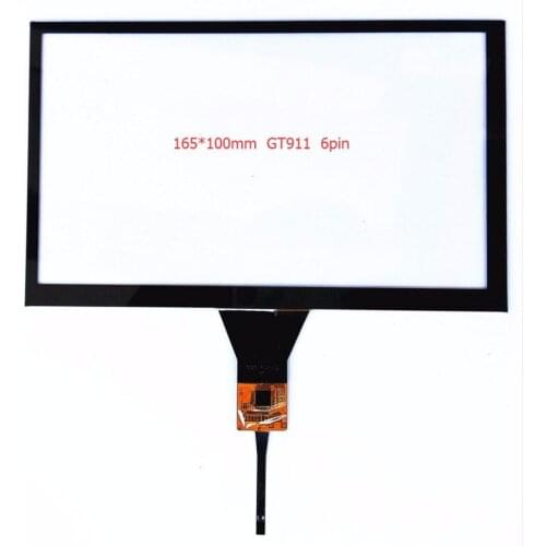 Navigation 7 inch capacitive touch screen/DVD navigation/capacitive touch screen Touch screen chip GT911/165 * 99/6 line