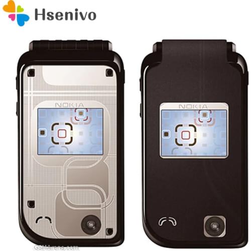 Nokia 7270 Refurbished-Original Unlocked Nokia 7270 Flip 2.0“ GSM mobile phone 2G phone with one year warranty free shipping