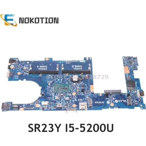 NOKOTION For DELL Latitude 3350 Laptop Motherboard CN-0JV3DW 0JV3DW JV3DW 15203-1 JM7HC SR23Y I5-5200U DDR3L