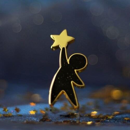 2021 New Fairy Tale Element Brooch,If The Stars Were Mine Brooch for Woman Fairy Tale Prince Brooch Jewelry Wholesale