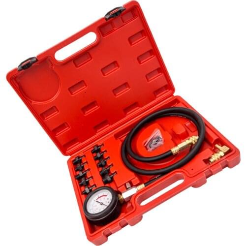 New Car Engine Oil Pressure Gauge Tester Detector Tools Kit Low Oil Warning Devices