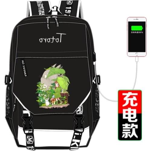 New Design Anime My Neighbor Totoro Backpack Bookbag Mochila Feminina Men Fashion Laptop Shoulders Backpack Women Travel Bag