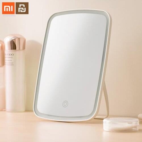 Original xiaomi Mijia Intelligent portable makeup mirror desktop led light portable folding light mirror dormitory desktop with