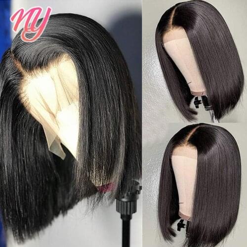 Bob Lace Front Wigs Bob Wig Lace Frontal Wig 13x4 Straight Lace Front Wig Pre Plucked Bleached Knots Wigs 150 Remy Closure Wig