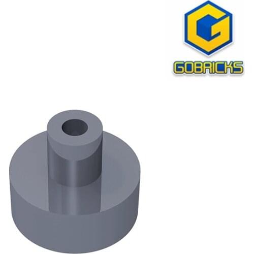 GobricksGDS-1291 Tile, Round 1 x 1 with Bar and Pin Holder compatible 20482 31561 pieces of childrens toys