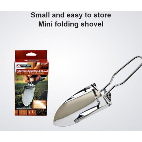 Portable Mini Garden Shovel Small Stainless Steel Folding Shovel Outdoor Engineer Shovel Outdoor Camping Hiking Tools