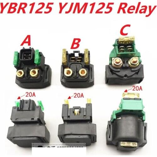 125cc Motorcycle High Pressure relay For JYM125 YBR125 starter relay assy YBZ125 yb125 YS125