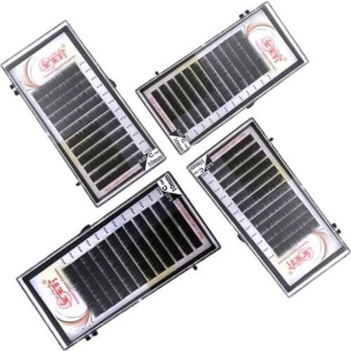 0.03-0.25mm Eyelash Extension B C CC D Curl Matte Black Classic Silk Eyelashes Individual Volume Lash extension