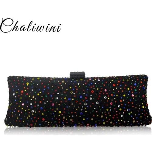 Pink Crystal Evening Clutch Bag Women Designers Bags and Purses Wedding Diamond Handbags Bridal Metal Clutches Bag