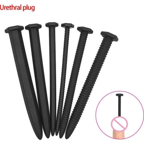 Silicone Urethral Plug Sound Dilator Urethra Catheter Stimulation Stick Insertion Expander Sex Toys for Man