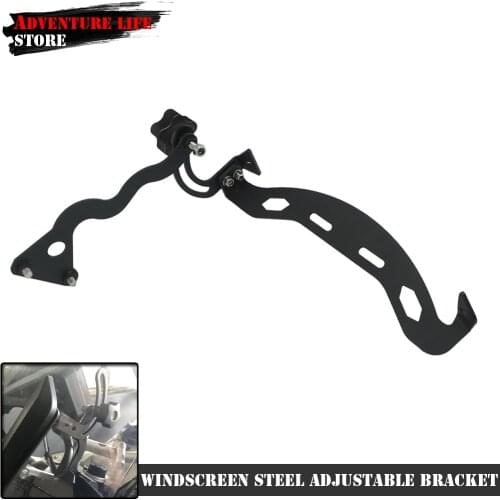 For BMW R1200GS R1250GS ADV 1200 GS LC Adventure Motorcycles Windshield Windscreen Steel Adjustable Bracket Mounting Holder Hard
