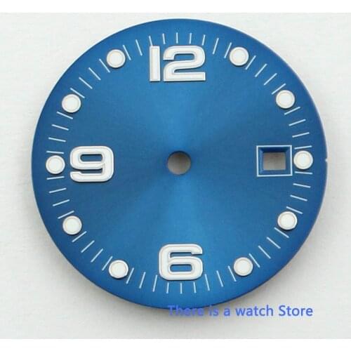 BLIGER 31.5mm Sterile Watch Dial Date Window Fit ETA 2836 MIYOTA 8215 Movement