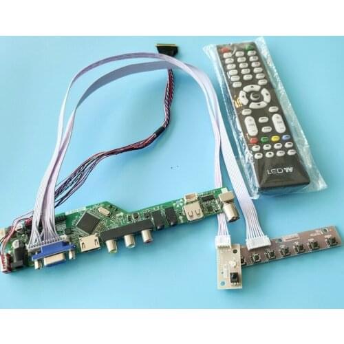 1600*900 40 Pin LVDS matrix universal drive control board kit for B140RW01/B140RW02/B140RW03 display VGA USB AV WLED 60Hz