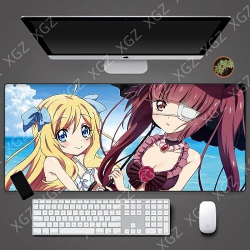 XGZ Big Cartoon Beautiful Girl Hot Sell New Mouse Pad Natural Rubber Anime Gamer Kawaii Lovely Anti-slip Carpet Home Mouse Mat