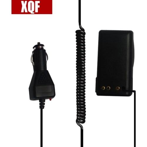 XQF NEW Black Walkie Talkie Car Charger Battery Eliminator 12V for VISAR Two Way Radio