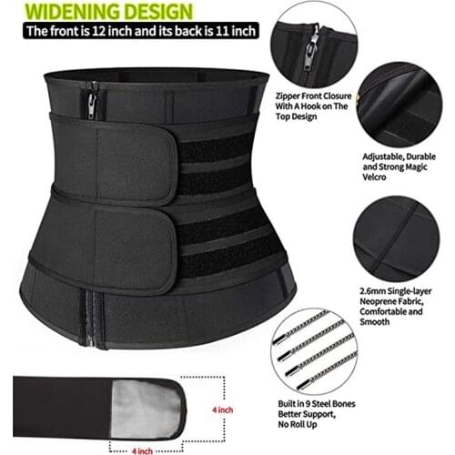 Womens Fitness Exercise Sweat-wicking Shaping Belt Rubber Exercise Sweat Belt