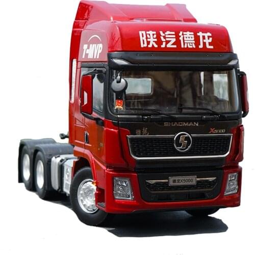 1:24 Original Shaanxi Automobile Heavy Truck Delong SAG X5000 T-MVP Tractor Engineering Vehicle Model Alloy metal car boys toy