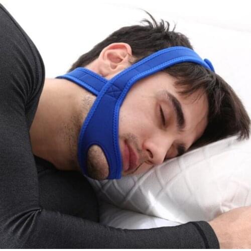 1PC Neoprene Anti Snore Stop Snoring Chin Strap Belt Anti Apnea Jaw Solution Sleep Support Apnea Belt Sleeping Care Tools