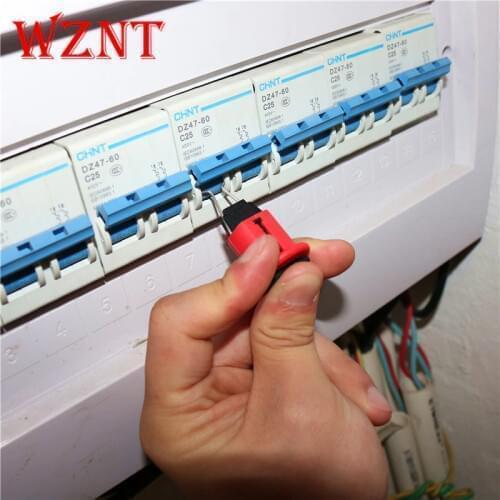 10PCS shipping cost Pin out Standard Miniature Circuit Breaker MCB Safety Lockout