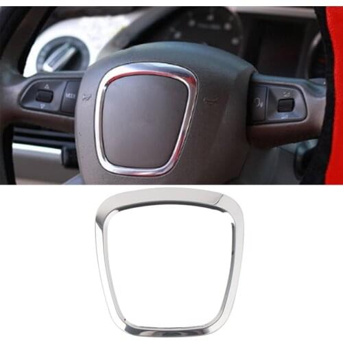 10pcs Car Steering Wheel Decorative Metal Ring Sticker for Audi A3 A4 A5 A6 Q5 Q7 Auto Interior Decal Cover Stickers Rings