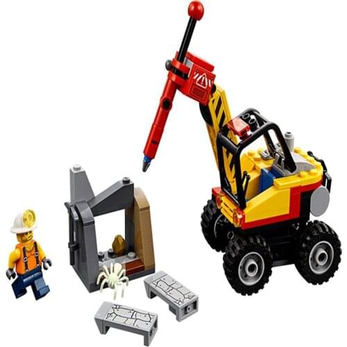 10874 City Series Powerful Boulder Splitting Machine 60185 Assembled Building Blocks Intelligence Gifts