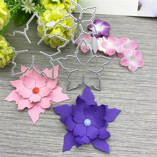 3pcs flowers decoration Metal Cutting Dies Stencils For DIY Scrapbooking Decorative Embossing Handcraft Die Cutting Template