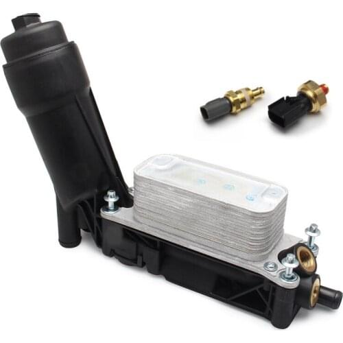 1Pc Car Engine Oil Cooler Filter Adapter Housing 5184294AE For 11-13 Jeep Dodge Chrysler 3.6L V6 Oil cooling filter base