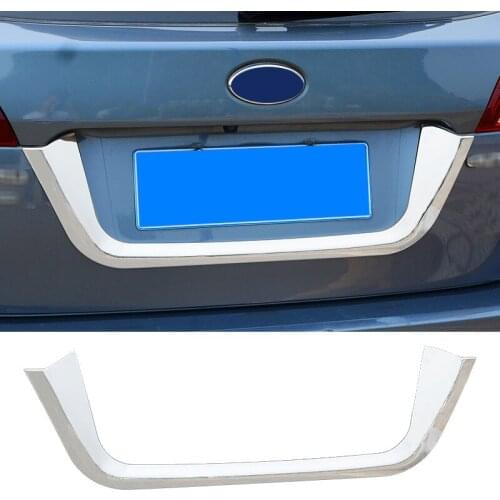 TAJIAN Car Exterior Modification Chrome Trunk Trim Strips Tail Door Guard Protective Decoration Stickers For Subaru Outback15-19