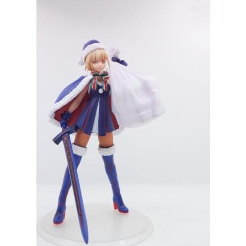 23cm Japanese anime figure Fate / Grand Order Alter Saber Christmas ver action figure collectible model toys for boys