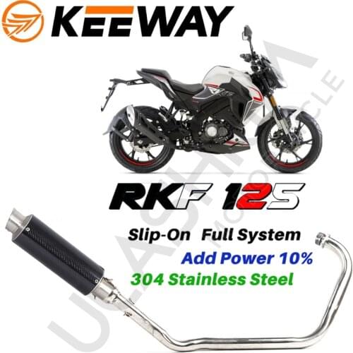 Motorcycle Exhaust Muffler Full sytem slip on For Keeway RKF 125 RKF125 Exhaust Muffler Escape