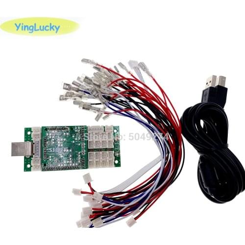 Free Shipping, new Arcade Controller 3 in 1 PS4 / PS3 / PC USB to joystick, keyboard with encoder button with cables