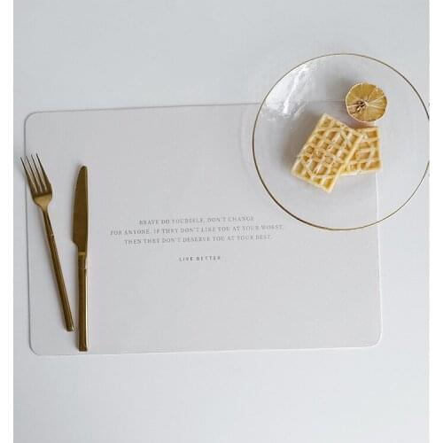 Leather heat-resistant mat anti-oil plate mat home bowl pad plate insulation pad anti-hot silicone mat placemat