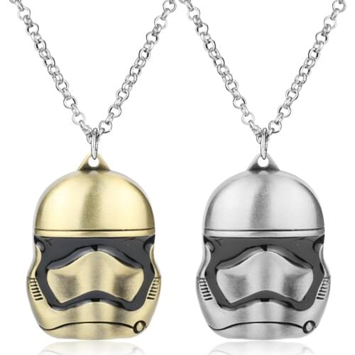 Hot Fashion Jewelry Star Wars Necklaces for Best Friends Collier Anime Necklaces Vintage Pingente Masculino Mask Necklace -30