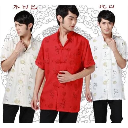 Shanghai Story new sale Linen Tang suit Shirt Chinese Traditional Chinese ethnic clothing mandarin collar kungfu shirt for man