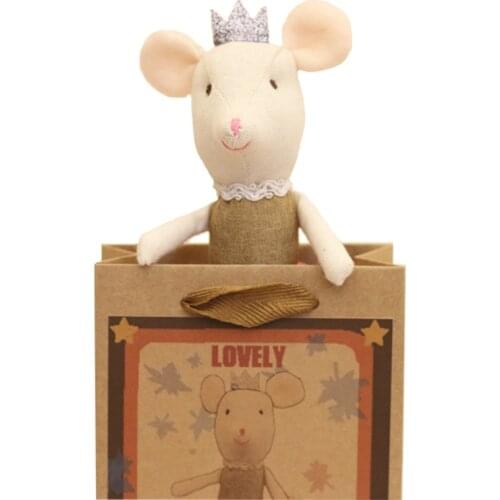 Cute stuffed mice dolls For Baby Room Decor Nordic Style Decor For Kids Room Gifts For Children Birthday animal plush doll