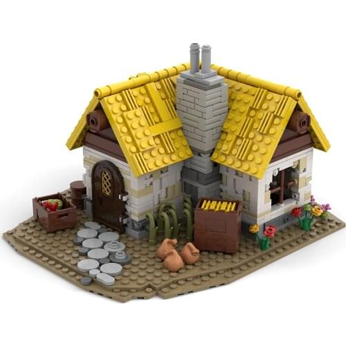 1025Pcs Medieval Farmhouse MOC-58003 Building Blocks MOC Model Kits Assembly Toys (Designed By Noggels, Compatible With 21325)