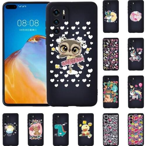 Soft TPU Silicone Phone Case for Huawei P20/P20 Pro/P30 Pro/P30 Plus/P30 LITE/P40/P40 Pro EVA Pattern Luxury Ultra-slim Cover
