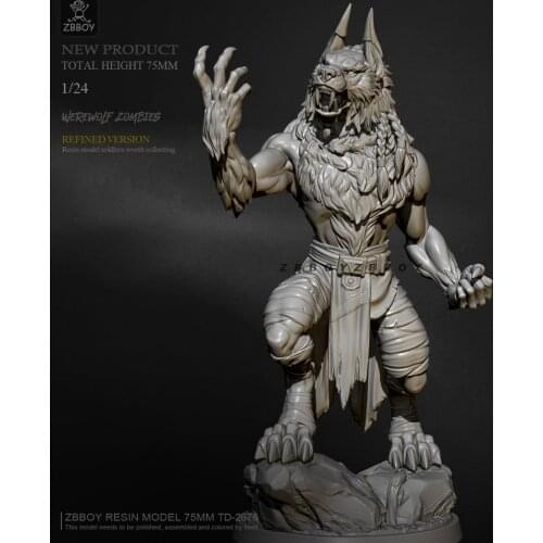 H75mm 1/24 Resin model kits figure beauty colorless and self-assembled TD-2676