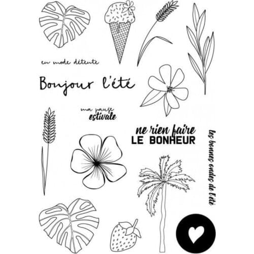 2021 NEW french clear stamp /Seal for DIY scrapbooking/photo album Decorative clear stamp sheets B628