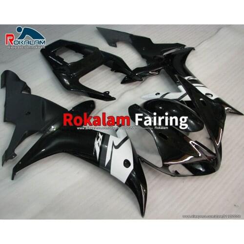 For Yamaha YZF1000 R1 2002 2003 YZFR1 02 03 Black White Motorbile ABS Fairings+Gifts (Injection Molding)