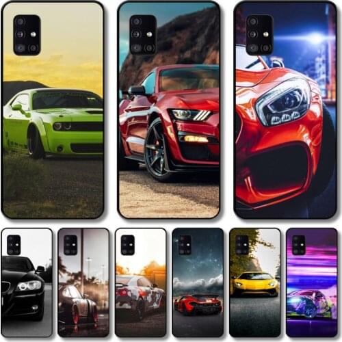 Sports car Phone Case For Samsung Galaxy A 12 51 52 21 71 72 42 31 10 80 90 S E 5G Black Shell Art Cell Cover