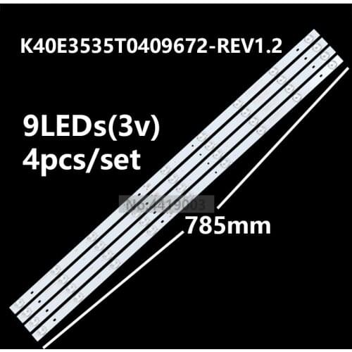 LED Backlight strip 9 Lamp For H aier 40'' TV K40D3535T041058U-REV1.1 K40E3535T0409672-REV1.2 H40E07 H40E08 LE40B510X LE40G310Z