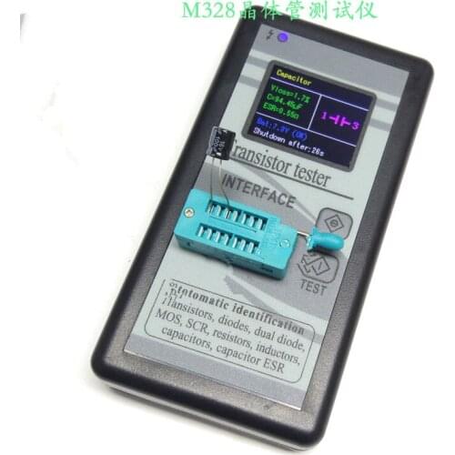Color screen M328 transistor tester, resistance meter inductance table capacitance meter ESR instrument