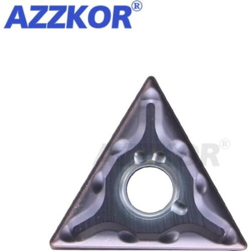 TNMG1604-MA MS NT15TF Turning Tools Inserts CNC Center Lathe For Stainless Steel Processing AZZKOR Triangle Carbide Blades 10pcs